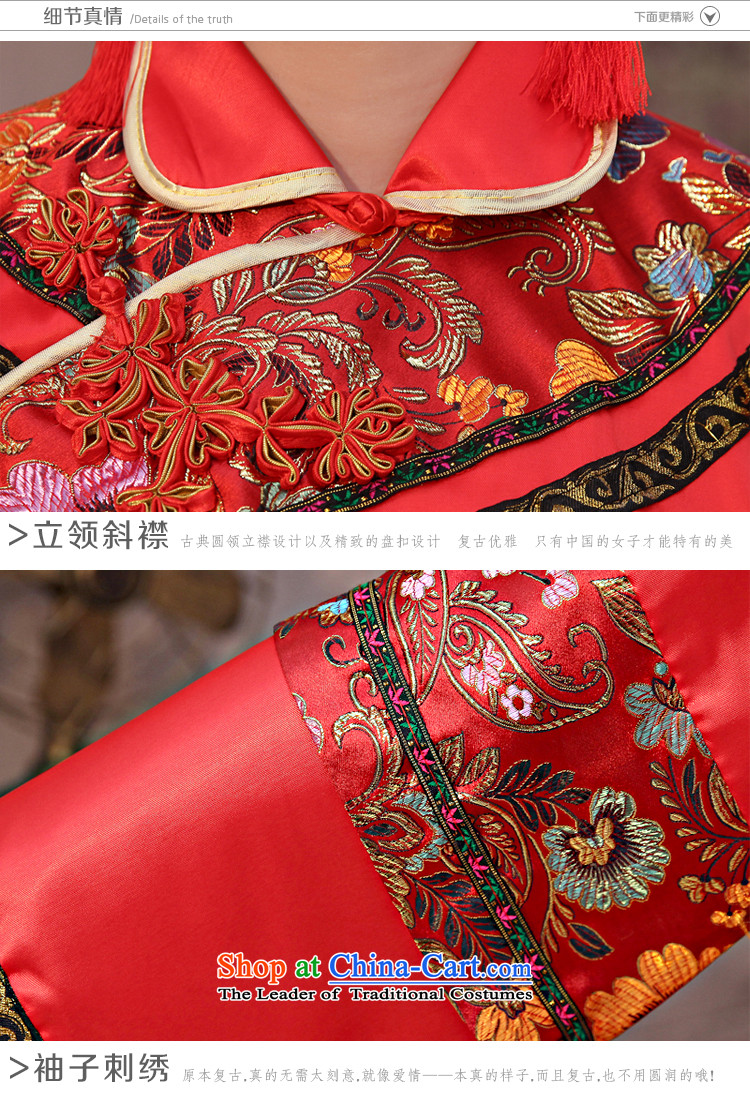 Impression bows services 2015 Summer new marriages red dress bows to Chinese style wedding dresses Sau Wo service long-sleeved longfeng use retro wedding gown pregnant women , the price and the picture m brand platters! The elections are supplied in the national character of distribution, so action, buy now enjoy more preferential! As soon as possible.