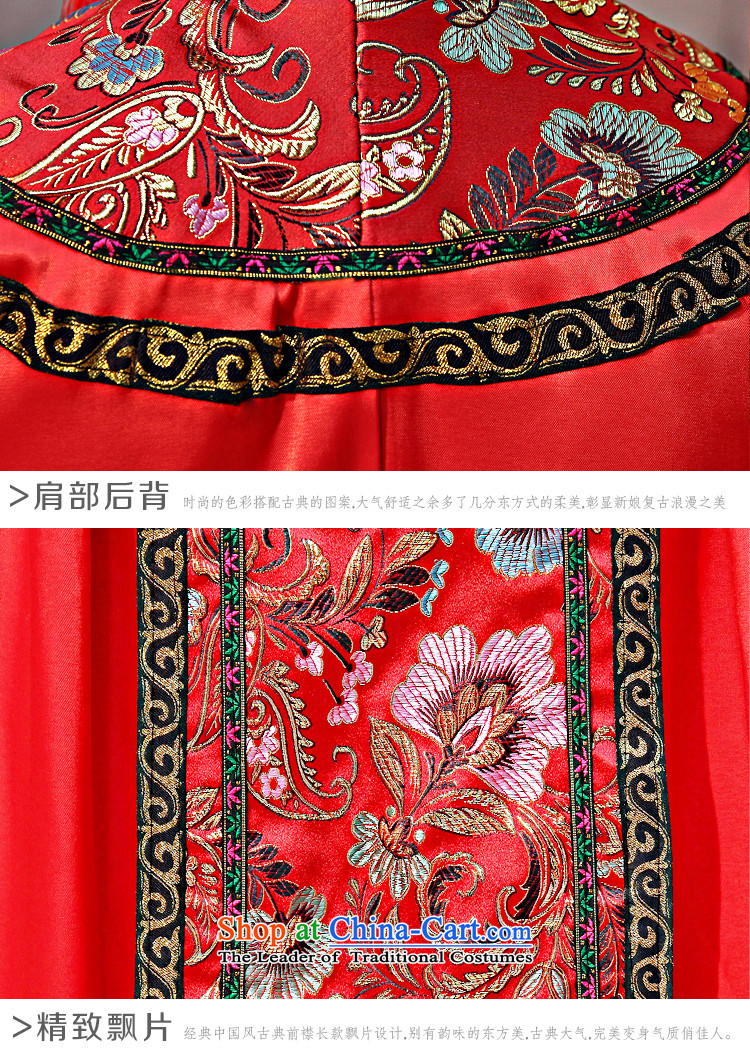 Impression bows services 2015 Summer new marriages red dress bows to Chinese style wedding dresses Sau Wo service long-sleeved longfeng use retro wedding gown pregnant women , the price and the picture m brand platters! The elections are supplied in the national character of distribution, so action, buy now enjoy more preferential! As soon as possible.