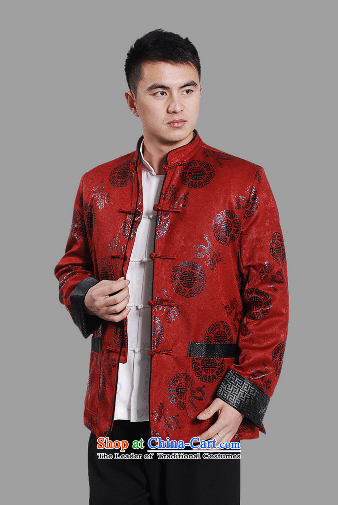 Tang Dynasty Chinese robe M0045-a robe dark red L picture, prices, brand platters! The elections are supplied in the national character of distribution, so action, buy now enjoy more preferential! As soon as possible.