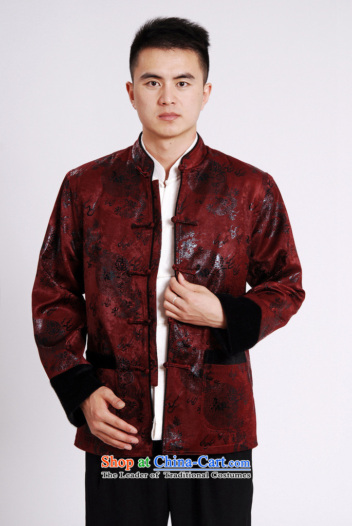 Tang Blouses Chinese men and Tang dynasty M0038-a wine red M picture, prices, brand platters! The elections are supplied in the national character of distribution, so action, buy now enjoy more preferential! As soon as possible.
