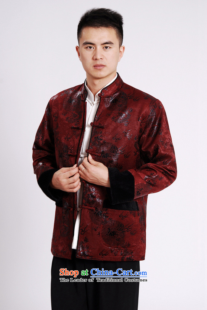 Tang Blouses Chinese men and Tang dynasty M0038-a wine red M picture, prices, brand platters! The elections are supplied in the national character of distribution, so action, buy now enjoy more preferential! As soon as possible.