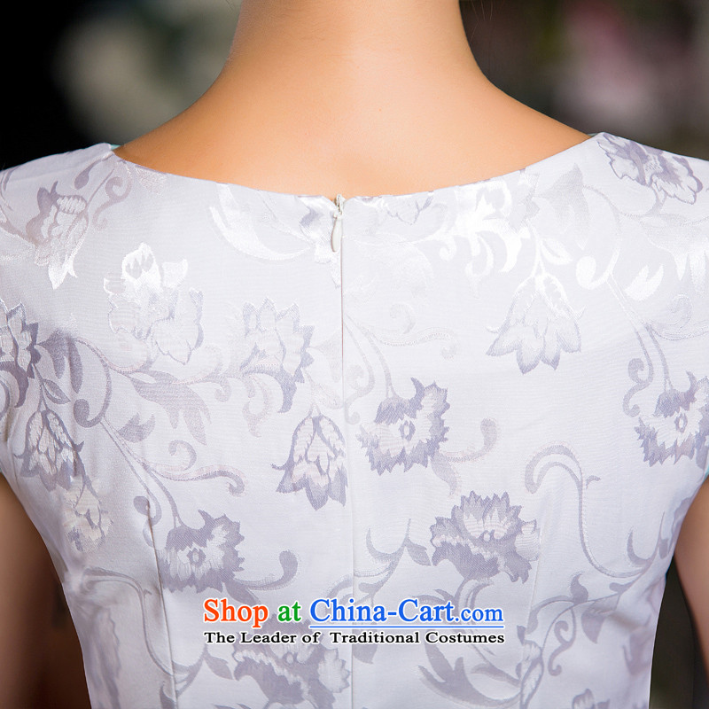 The question of the new 2015 歆, omelet qipao summer for short qipao lace cheongsam dress cheongsam dress QD031 improved day-to-L, ink 歆 MOXIN (shopping on the Internet has been pressed.)