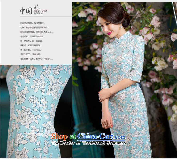 Sato Log? 2015 Autumn replacing retro qipao graphics in thin cuff Sau San larger improved linen long skirt NC3219036 cheongsam with L picture, prices, brand platters! The elections are supplied in the national character of distribution, so action, buy now enjoy more preferential! As soon as possible.