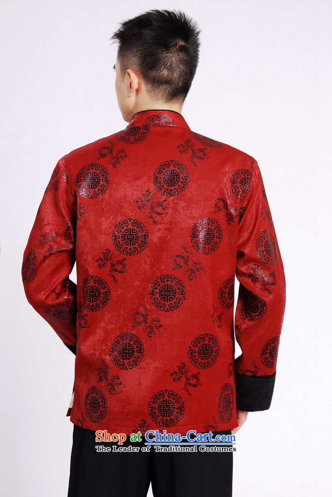 Tang blouses men Chinese robe  M0037 RED XXXL picture, prices, brand platters! The elections are supplied in the national character of distribution, so action, buy now enjoy more preferential! As soon as possible.