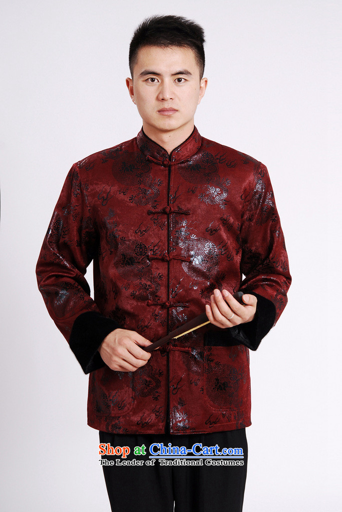 Tang Blouses Chinese men and Tang dynasty M0038-a wine red XL Photo, prices, brand platters! The elections are supplied in the national character of distribution, so action, buy now enjoy more preferential! As soon as possible.