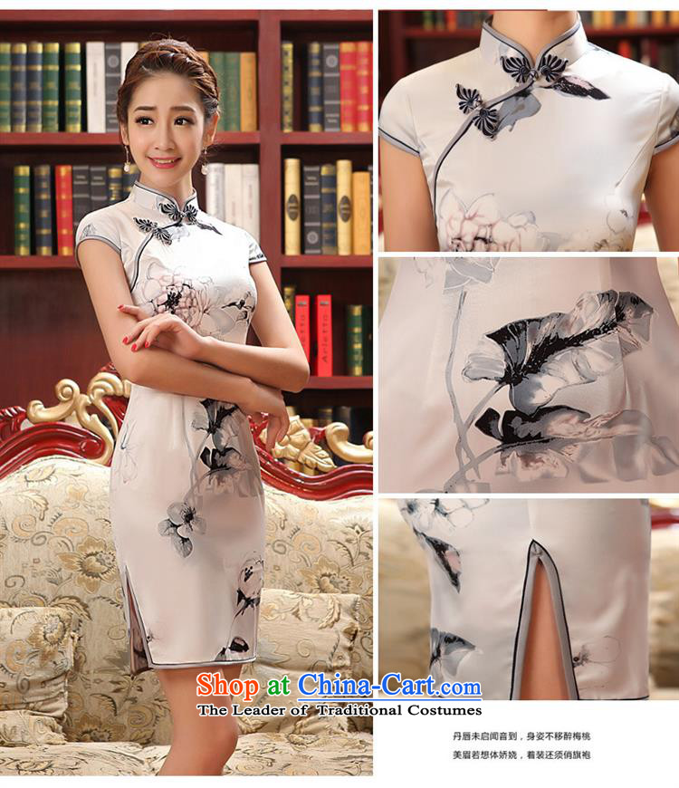 2015 New Silk Cheongsam collar summer short of daily Sau San ethnic stylish qipao figure S picture, prices, brand platters! The elections are supplied in the national character of distribution, so action, buy now enjoy more preferential! As soon as possible.