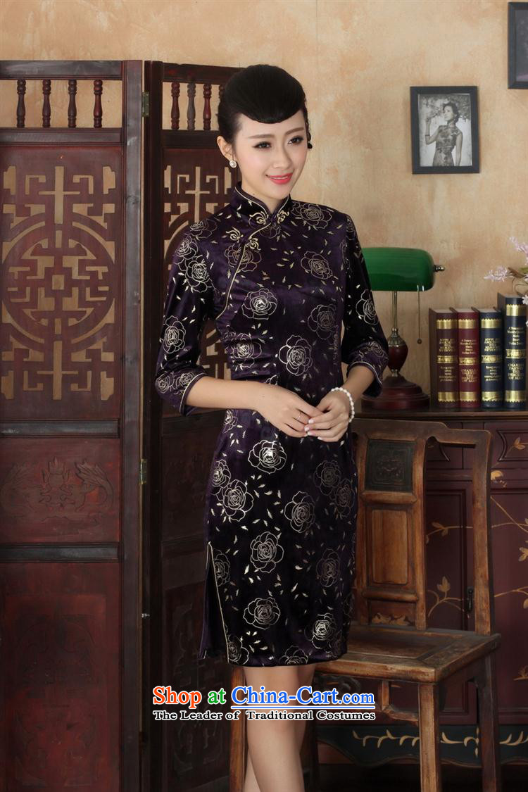 Tang dynasty qipao TD0033 new ethnic women Kim velvet cheongsam dress Sau San 7 color picture XXXL cuff picture, prices, brand platters! The elections are supplied in the national character of distribution, so action, buy now enjoy more preferential! As soon as possible.