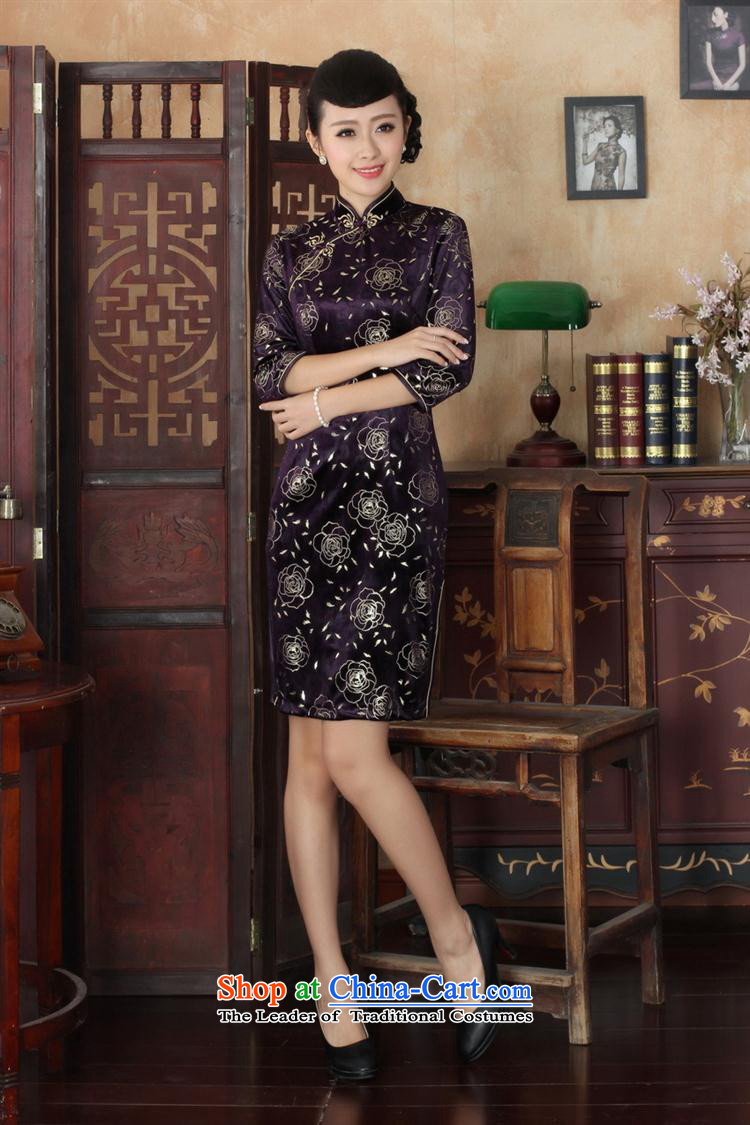 Tang dynasty qipao TD0028 new ethnic women Kim velvet cheongsam dress Sau San 7 color picture M picture sleeves, prices, brand platters! The elections are supplied in the national character of distribution, so action, buy now enjoy more preferential! As soon as possible.
