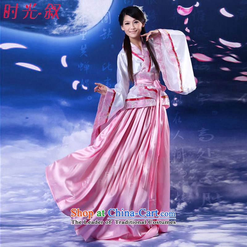 Time Syrian fairies clothing costume Han-skirt female stage princess costumes Seven Fairy skirt tracks in female you can multi-select attributes by using the new 2015 pink floor are suitable for 160-175cm code