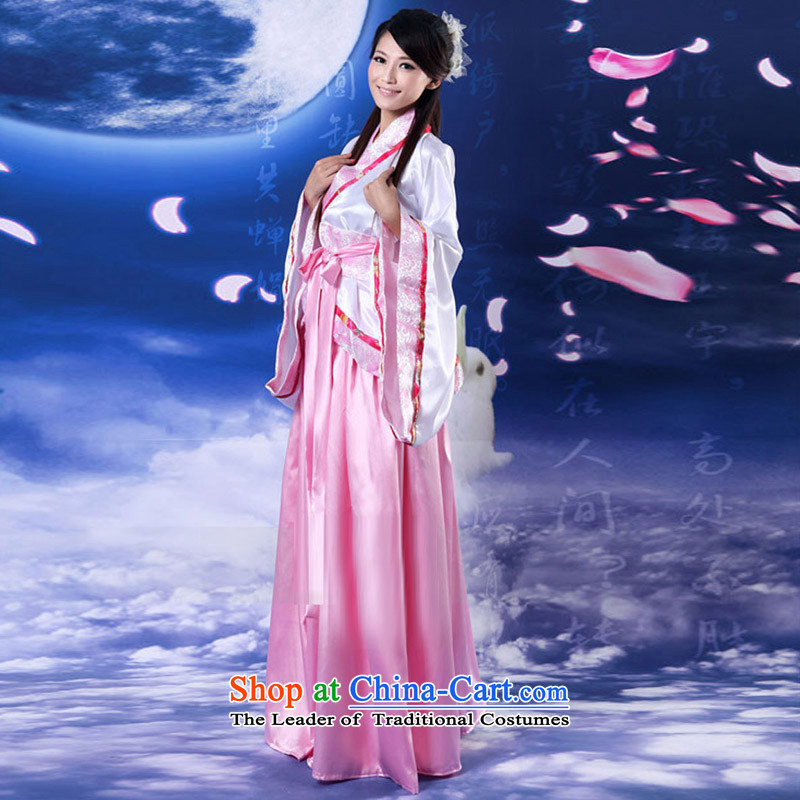 Time Syrian fairies clothing costume Han-skirt female stage princess costumes Seven Fairy skirt tracks in female you can multi-select attributes by using the new 2015 pink floor are suitable for time code 160-175cm, Syrian shopping on the Internet has bee
