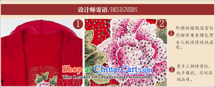 Vpro only during summer clothing stylish wedding feast for the wedding-dress embroidery large load middle-aged chiffon dresses RED M picture, prices, brand platters! The elections are supplied in the national character of distribution, so action, buy now enjoy more preferential! As soon as possible.