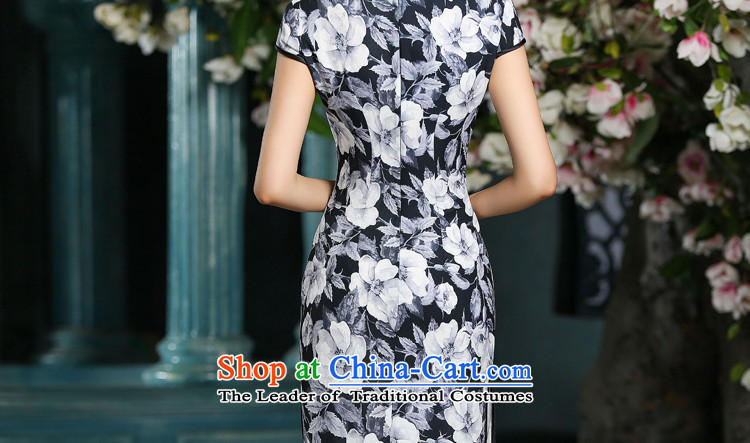 The star of the yuan on slow 2015 stylish new daily qipao skirt improved、Qipao Length of Chinese qipao gown long ZA715 black XXL picture, prices, brand platters! The elections are supplied in the national character of distribution, so action, buy now enjoy more preferential! As soon as possible.