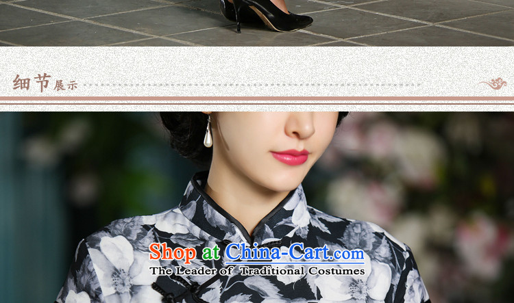 The star of the yuan on slow 2015 stylish new daily qipao skirt improved、Qipao Length of Chinese qipao gown long ZA715 black XXL picture, prices, brand platters! The elections are supplied in the national character of distribution, so action, buy now enjoy more preferential! As soon as possible.