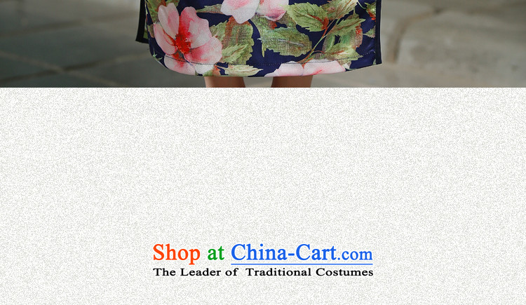 Yuan of purple briefed the incense slow qipao Summer 2015 skirt improved cheongsam dress Ms. long summer ZA713 qipao blue S picture, prices, brand platters! The elections are supplied in the national character of distribution, so action, buy now enjoy more preferential! As soon as possible.