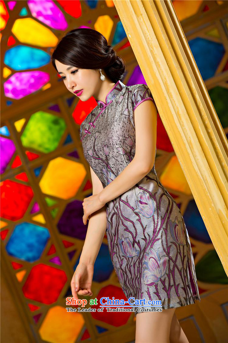 The new summer and fall of Stylish retro dresses Sau San daily sexy elegant qipao skirt temperament qipao tulip 75075 XXL picture, prices, brand platters! The elections are supplied in the national character of distribution, so action, buy now enjoy more preferential! As soon as possible.