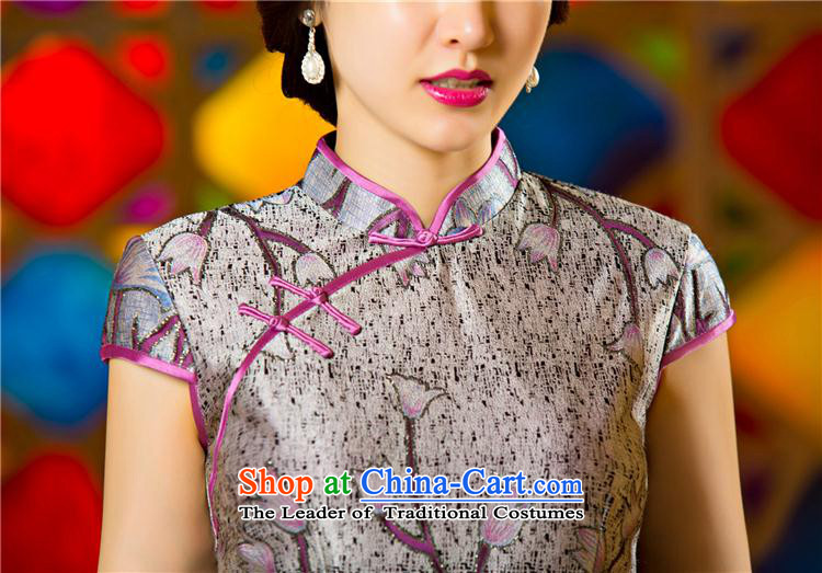 The new summer and fall of Stylish retro dresses Sau San daily sexy elegant qipao skirt temperament qipao tulip 75075 XXL picture, prices, brand platters! The elections are supplied in the national character of distribution, so action, buy now enjoy more preferential! As soon as possible.