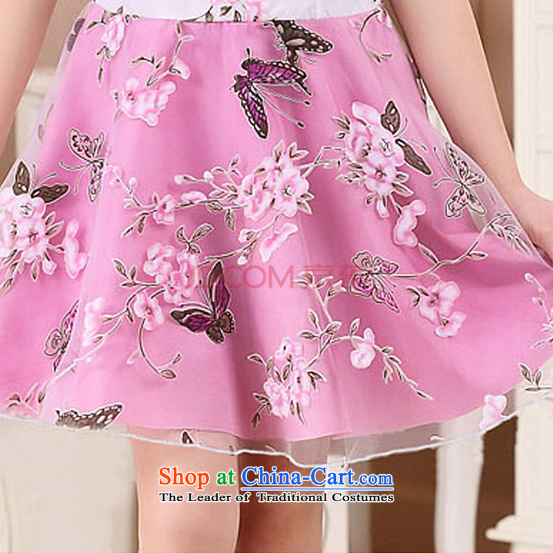 In line cloud children improved cheongsam dress with Chinese girls dress children cuff Show Services MT51322 overflew cuff dress Heather 110cm, stake line (youthinking cloud) , , , shopping on the Internet