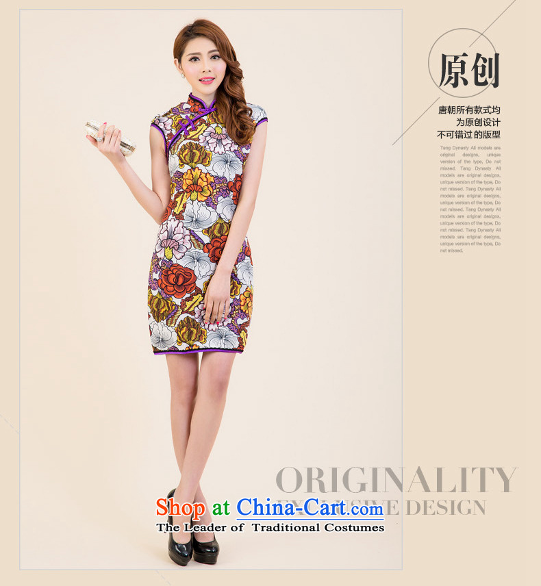 The Tang dynasty 2015 Summer new improved daily qipao retro stamp Sau San dresses TXF50779 female white oiwa TOKA XXL picture, prices, brand platters! The elections are supplied in the national character of distribution, so action, buy now enjoy more preferential! As soon as possible.