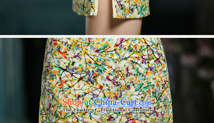 Yuan of Yoo 2015 Summer pistachio cheongsam dress Stylish retro qipao lace improved Ms. Aura cheongsam dress ZA709 Yellow M picture, prices, brand platters! The elections are supplied in the national character of distribution, so action, buy now enjoy more preferential! As soon as possible.