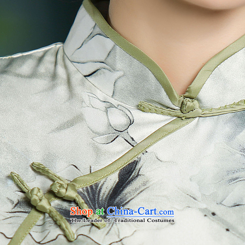Mr Yuen Long picking Lin Order of 2015 New cheongsam dress fall inside the medium to longer term temperament retro style qipao and improvement of daily long qipao ZA706 suit , L, YUAN YUAN of SU) , , , shopping on the Internet