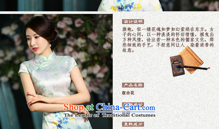 Mr YUEN of night flower 2015 Summer in stylish new Silk Cheongsam dress, improved qipao retro qipao everyday dress ZA704 picture color M brand, prices, picture platters! The elections are supplied in the national character of distribution, so action, buy now enjoy more preferential! As soon as possible.