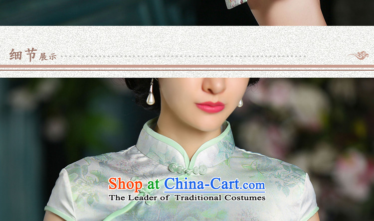 Mr YUEN of night flower 2015 Summer in stylish new Silk Cheongsam dress, improved qipao retro qipao everyday dress ZA704 picture color M brand, prices, picture platters! The elections are supplied in the national character of distribution, so action, buy now enjoy more preferential! As soon as possible.