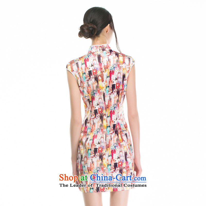Wood, an improved cheongsam dress really fall 2015 installed new women's stylish stretch of Sau San Silk Dresses 53361 00 wooden really a suit XL, , , , shopping on the Internet