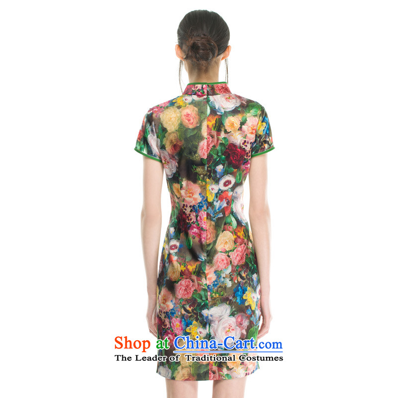 Wood, an improved cheongsam dress really fall 2015 installed new women's stylish stretch of Sau San Silk Dresses 53302 00 wooden really a suit Xxl(b), shopping on the Internet has been pressed.