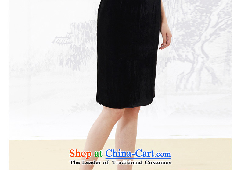 Wood, an improved cheongsam dress really 2015 autumn and winter new silk dress ethnic mother cheongsam long 32481 01 Black M picture, prices, brand platters! The elections are supplied in the national character of distribution, so action, buy now enjoy more preferential! As soon as possible.