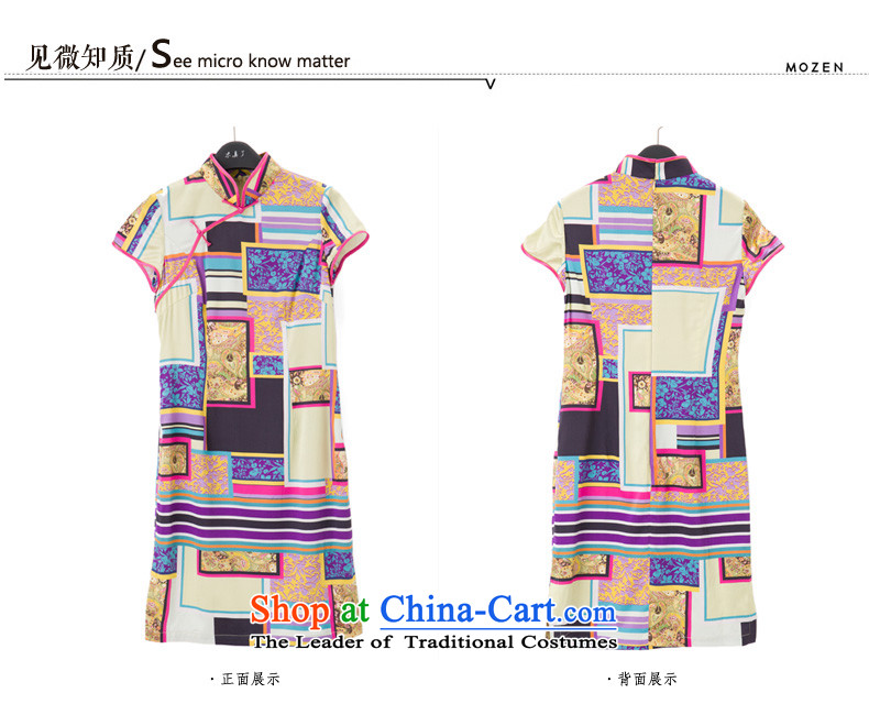 Wood, an improved cheongsam dress really fall 2015 installed new women's stylish stretch of Sau San Silk Dresses 53319 00 suit L photo, prices, brand platters! The elections are supplied in the national character of distribution, so action, buy now enjoy more preferential! As soon as possible.