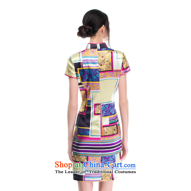 Wood, an improved cheongsam dress really fall 2015 installed new women's stylish stretch of Sau San Silk Dresses 53319 00 L, wooden really a suit shopping on the Internet has been pressed.