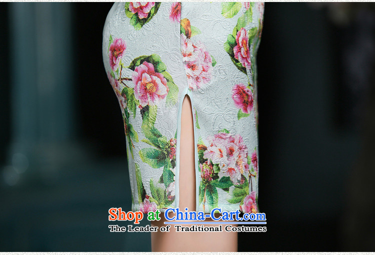In the autumn of 2015, the cross-sa Ling new cheongsam dress summer Stylish retro improved cheongsam look short-sleeved cheongsam dress XL Photo, prices, brand platters! The elections are supplied in the national character of distribution, so action, buy now enjoy more preferential! As soon as possible.