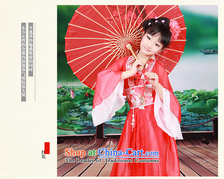 Time Syrian children classic prey Li Tang dynasty girls costume show teenage clothing load fairies children ancient guzheng Han-floor clothing red 130CM photo album, prices, brand platters! The elections are supplied in the national character of distribution, so action, buy now enjoy more preferential! As soon as possible.