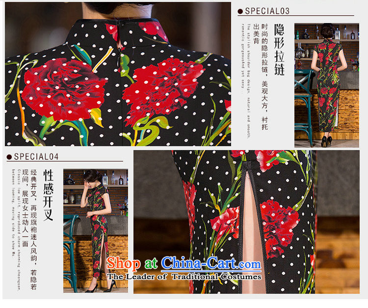 Take the new figure retro long qipao Chinese water droplets Mock-neck Sau San stamp improved version of long cheongsam dress suit figure color pictures, prices, XL brand platters! The elections are supplied in the national character of distribution, so action, buy now enjoy more preferential! As soon as possible.