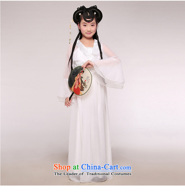 The Syrian children ancient costumes time fairies skirt will stage shows service Tang Dynasty Han-girls dancing photo album guzheng Light Yellow 120CM photo, prices, brand platters! The elections are supplied in the national character of distribution, so action, buy now enjoy more preferential! As soon as possible.