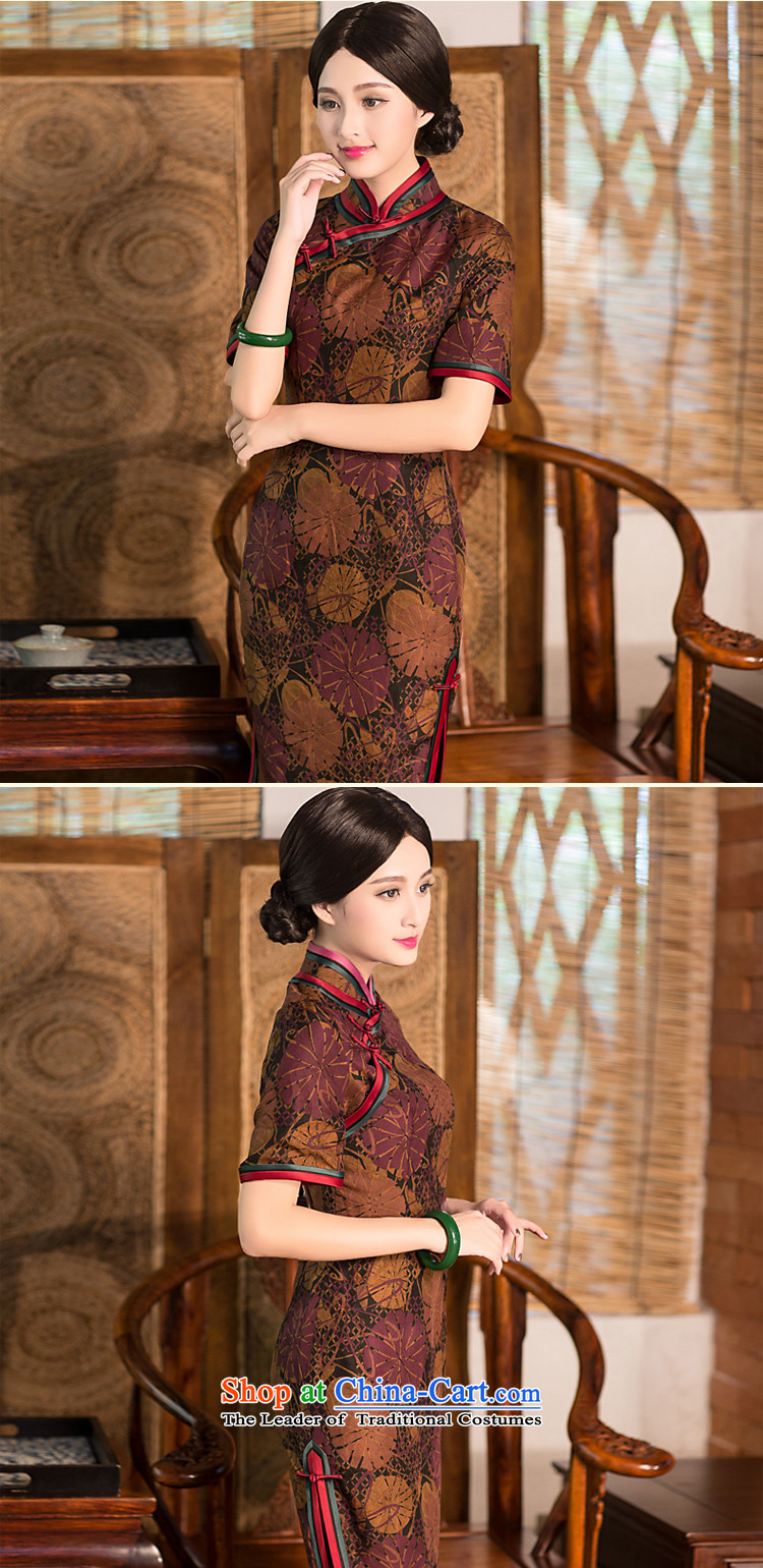 Chinese New Year 2015 classic ethnic summer high precious silk-lb cloud yarn daily retro style qipao skirt suits improved S picture, prices, brand platters! The elections are supplied in the national character of distribution, so action, buy now enjoy more preferential! As soon as possible.