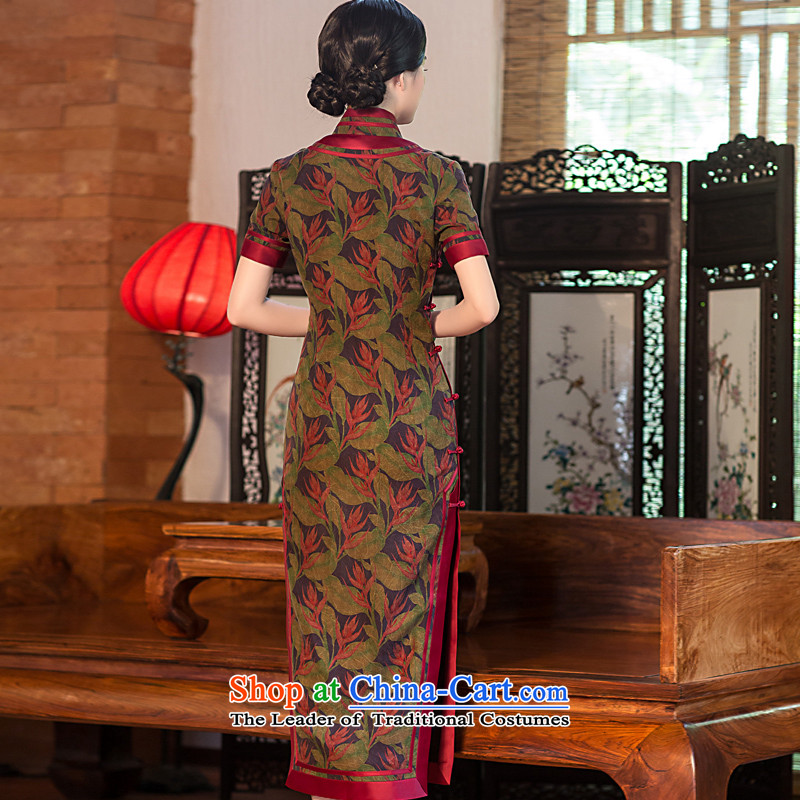 Chinese Classic summer-new high-precious silk-lb cloud yarn qipao retro improvement of Sau San daily picture color M-wah (HUAZUJINGDIAN Classic) , , , shopping on the Internet