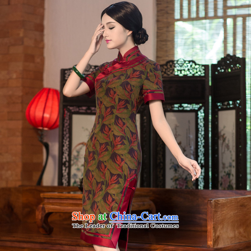 Chinese Classic summer-new high-precious silk-lb cloud yarn qipao retro improvement of Sau San daily picture color , ethnic Chinese Classic (HUAZUJINGDIAN) , , , shopping on the Internet