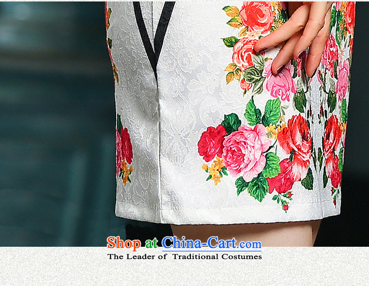 The cross-SA-default 2015 new cheongsam dress Palace Ms. wind retro cheongsam dress try temperament improved qipao White XL Photo, prices, brand platters! The elections are supplied in the national character of distribution, so action, buy now enjoy more preferential! As soon as possible.