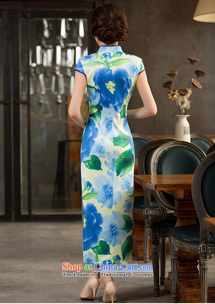 The Drunken Blue 2015 Summer 歆 long qipao cheongsam dress daily improved Sau San new cheongsam dress long QD237 2XL Photo, prices, brand platters! The elections are supplied in the national character of distribution, so action, buy now enjoy more preferential! As soon as possible.