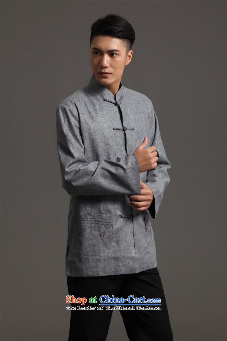 Tang Dynasty 2512-2 men) Chinese tunic, new collar ethnic Han-Tang Dynasty Light Gray XXL picture, prices, brand platters! The elections are supplied in the national character of distribution, so action, buy now enjoy more preferential! As soon as possible.