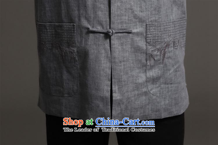 Tang Dynasty 2512-3 men) Chinese tunic, new collar ethnic Han-Tang Dynasty Light Gray L picture, prices, brand platters! The elections are supplied in the national character of distribution, so action, buy now enjoy more preferential! As soon as possible.