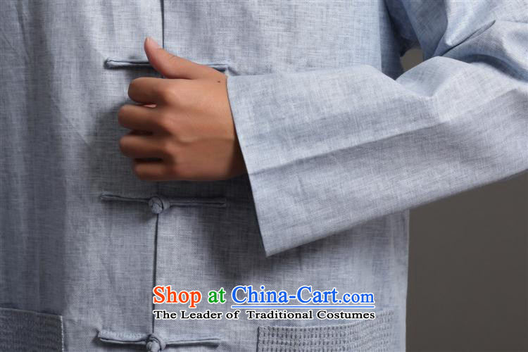Tang Dynasty 2512-1 men) Chinese tunic, new collar ethnic Han-Tang Dynasty Light Gray L picture, prices, brand platters! The elections are supplied in the national character of distribution, so action, buy now enjoy more preferential! As soon as possible.