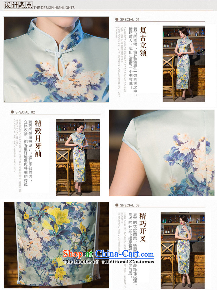 The language in the spring and autumn 2015 歆 replacing silk cheongsam dress cheongsam dress long summer of daily improved long qipao QD239 2XL Photo, prices, brand platters! The elections are supplied in the national character of distribution, so action, buy now enjoy more preferential! As soon as possible.