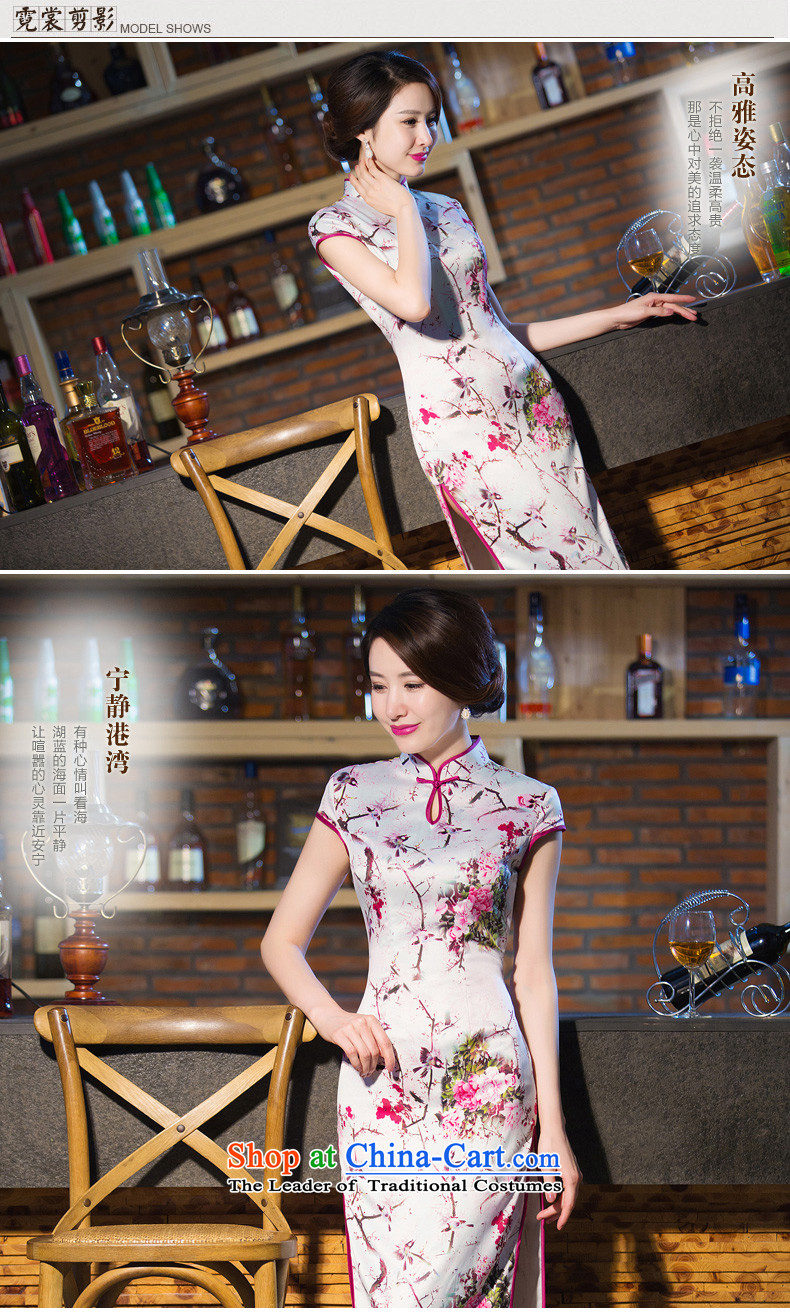 The concept of the new 2015 Hon Audrey Eu Yuet-歆 cheongsam dress summer, autumn day-to-load improved cheongsam dress cheongsam dress long QD 241 L picture, prices, brand platters! The elections are supplied in the national character of distribution, so action, buy now enjoy more preferential! As soon as possible.