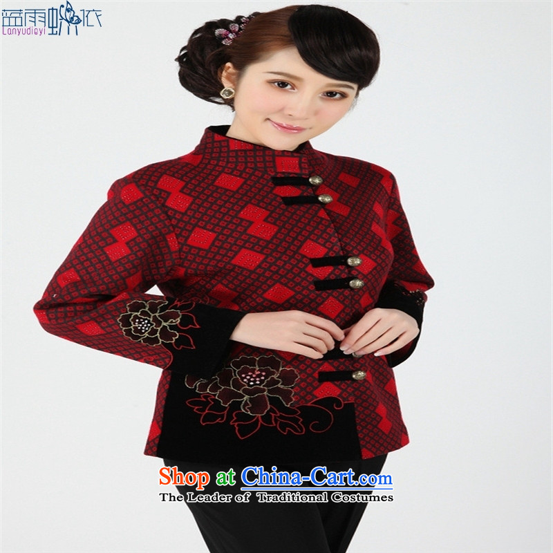 Women and men are older Tang dynasty -2359-1- Tang blouses, overalls and costumes. Red?XXXL