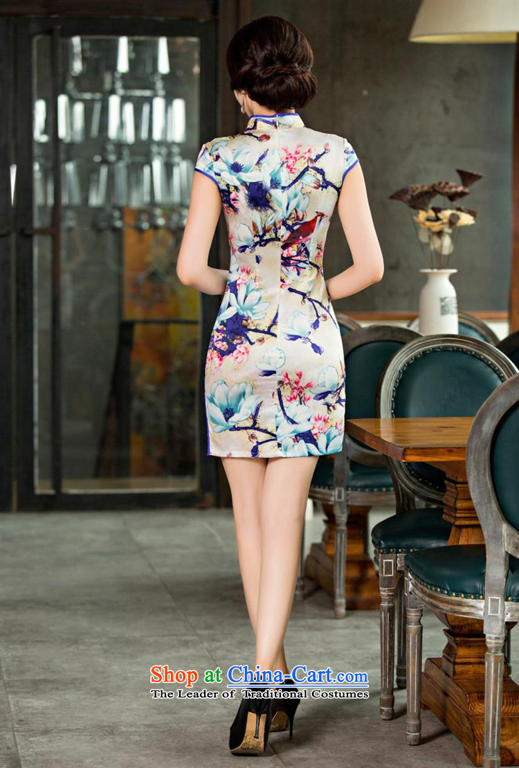 The new Silk Cheongsam dress stylish and elegant qipao cheongsam dress daily Sau San S pictures, price suit, brand platters! The elections are supplied in the national character of distribution, so action, buy now enjoy more preferential! As soon as possible.