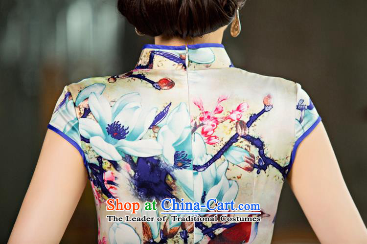 The new Silk Cheongsam dress stylish and elegant qipao cheongsam dress daily Sau San S pictures, price suit, brand platters! The elections are supplied in the national character of distribution, so action, buy now enjoy more preferential! As soon as possible.