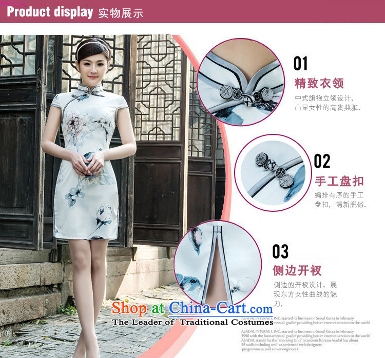 2015 Spring Tension of low lotus facade on's elegant qipao cheongsam dress suits collar S picture, prices, brand platters! The elections are supplied in the national character of distribution, so action, buy now enjoy more preferential! As soon as possible.