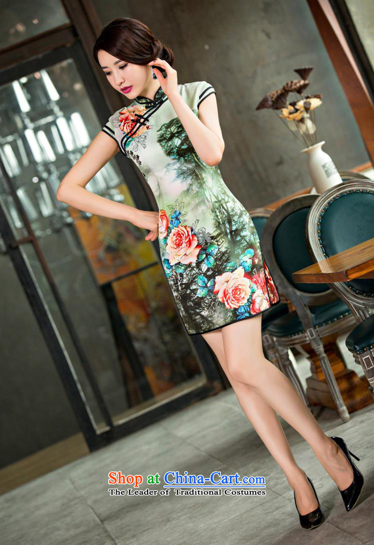 The new Silk Cheongsam fashionable lady dresses retro style qipao suit XL Photo, prices, brand platters! The elections are supplied in the national character of distribution, so action, buy now enjoy more preferential! As soon as possible.